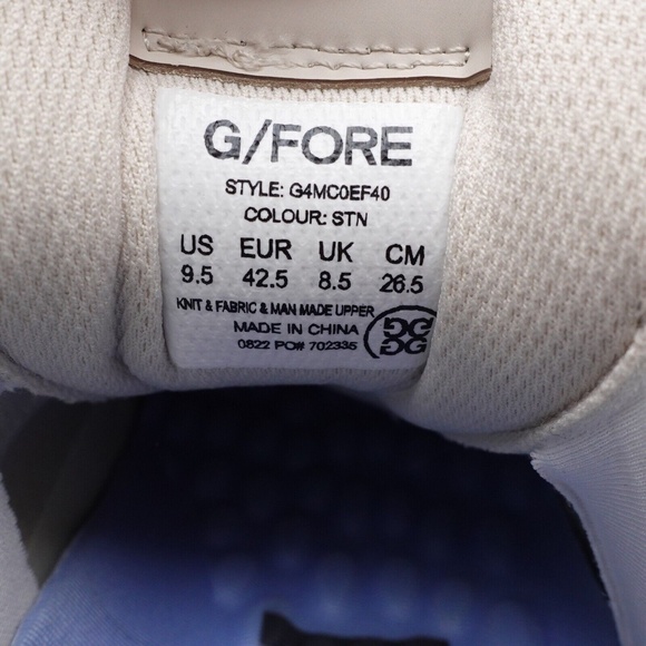NEW Men's G/FORE MG4X2 Cross Training Golf Shoes G4MC0EF40-STN Stone - Picture 15 of 16